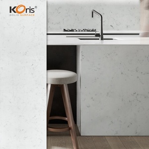 Hoja <span class=keywords><strong>de</strong></span> superficie sólida acrílica <span class=keywords><strong>de</strong></span> mármol <span class=keywords><strong>artificial</strong></span> Krios Calacatta - Product Image 3