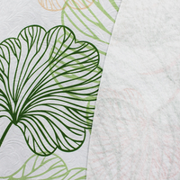 Nappe en plastique PEVA à imprimé floral personnalisé OEM ODM, avec support en flanelle, imperméable, résistante à l'huile, écologique, taille personnalisée, marchés US et UE