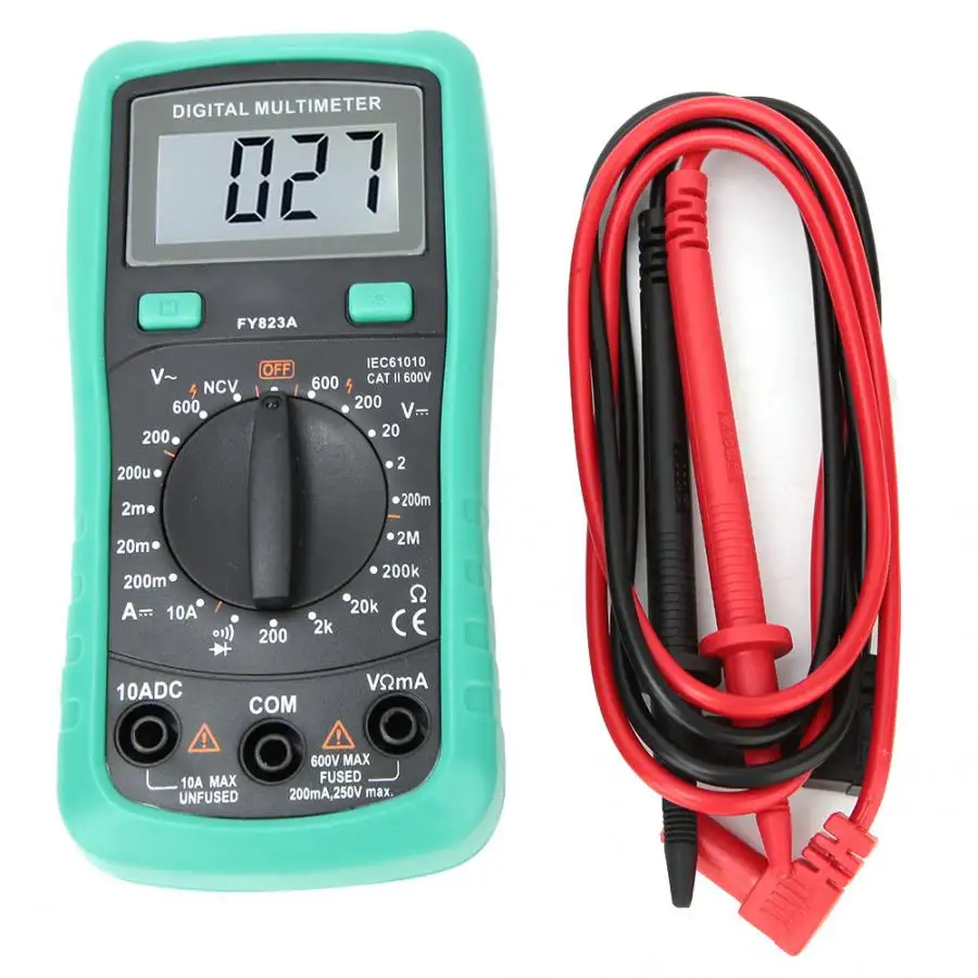 FUYI FY823A Mini Digital Display High-Precision Multimeter for AC DC Current Voltage Resistance Test Digital Display Multimeter