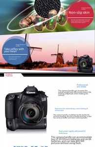 Accessoire professionnel : Poignée de batterie pour prise de vue verticale pour appareil photo reflex numérique <span class=keywords><strong>Canon</strong></span> EOS 7D <span class=keywords><strong>Mark</strong></span> I, améliorant la durée de vie de la batterie - Product Image 6