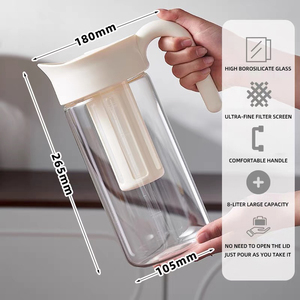 Cafetière à froid de qualité supérieure avec filtre amovible, machine à café et à thé multi-usages, bouteilles réutilisables pour la maison et le bureau - Product Image 3