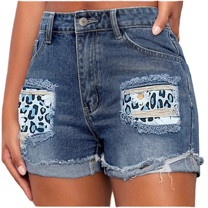 Shorts en jean plissés taille mi-haute pour femme, style Y2K, décontractés, respirants, coupe évasée, style coquette, streetwear, mini-short d'été - Product Image 1