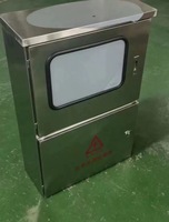 Caja de Control para Paneles Solares de Alta Resistencia, IP65 Impermeable, para Exteriores, Acero Inoxidable Pulido, Gabinete de Energía de Doble Puerta