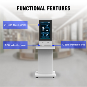 RFID Kütüphane Kitap Terminali |   Dokunmatik Ekranlı Self Servis Kredi Kartı İade ve Geri Alma Kiosku (Kütüphane Varlık Yönetimi için) - Product Image 2