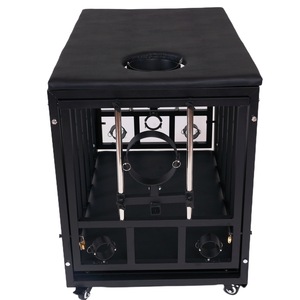 เตียงกรงยึดตรึงแบบ BDSM ขนาดยาวพิเศษ ทำจากโลหะแข็งแรงทนทาน พร้อมแผ่นรองด้านบนและดีไซน์ล็อคได้ สำหรับเฟอร์นิเจอร์ห้องนอนผู้ใหญ่ - Product Image 4