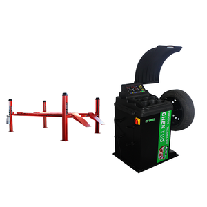 Chen Tuo CT-609 Pont élévateur hydraulique à quatre poteaux 4T avec machine d'équilibrage des pneus Garantie 12 mois Fabriqué au Liaoning - Product Image 1