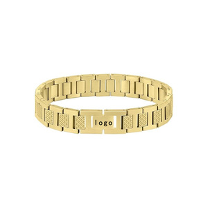 Brazalete de Acero Inoxidable con Diseño de Cocodrilo de Gran Venta para Hombre Pulsera con Grabado de Logotipo Personalizable para Aniversario - Product Image 2