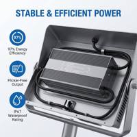Controlador LED de Alta Potencia de 800W, 24V 48V 54V, IP67, Fuente de Alimentación LED Impermeable de 12v