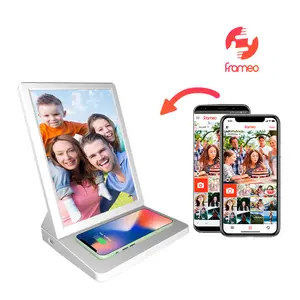 Wall Mounted Digital Photo Frame LCD Display For Family Home Wifi Cloud Software Digital Photo Frame With Wifi Smart Battery