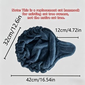 Arbre à chat multi-niveaux avec sac de rangement pour chat et alternative au hamac - Pochette de rangement pour chat peu encombrante - Product Image 3