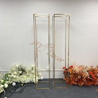 HY Square Rechteckiger Hintergrund Rahmen Ecke Gold Hochzeit Bogen Stand Dekoration für Events Party zubehör