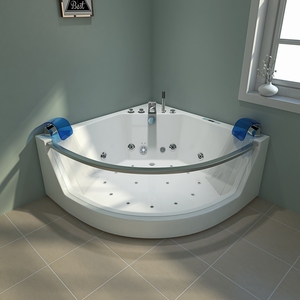 Diseño de surf Esquina independiente Chorro de aire Burbuja Acrílico Bañera de esquina Bañera de hidromasaje Spa Masaje de vidrio Bañera de hidromasaje - Product Image 5
