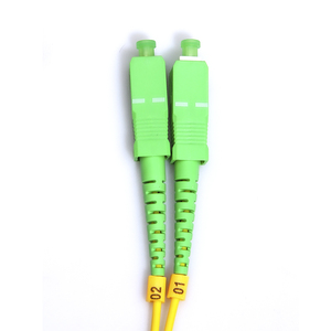 Cable de Fibra Óptica Monomodo G.652D SC/APC Simplex 3m/5m Amarillo/Verde ISO9001 para Interiores, Redes 4G, 1 Año de Garantía - Product Image 2