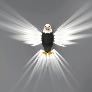 Lampe murale LED 3D populaire en forme d'aigle pour chambre d'enfant, design cool, décoration de chambre d'enfant - Product Image 2