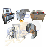 Ligne de production de frites semi-automatique commerciale avec friteuse pour le traitement des légumes, haute capacité
