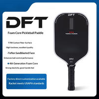 Raqueta de Pickleball de Fibra de Carbono T700 de 4.ª Generación, Personalizable, de Alta Gama, Ligera, Compatible con USAPA, con Núcleo de Espuma de 4.ª Generación
