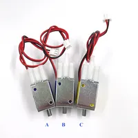 DC 6V 12V 24V 2-pozisyon 3-way mikro elektrik Solenoid vana gaz hava akış kontrol vanası Max hava basıncı 600mmHg özel özel