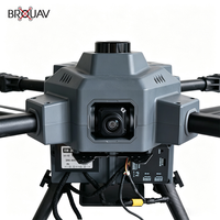 Drone de nettoyage haute pression étanche en alliage d'aluminium BROUAV pour le lavage des murs extérieurs et des façades