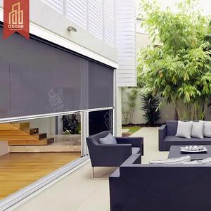 Điện cơ giới Zip Màn hình PVC CuộN ngoài trời Patio Sun Shading Con lăn mù Patio ban công vườn Windproof bóng râm rèm cuốn - Product Image 3