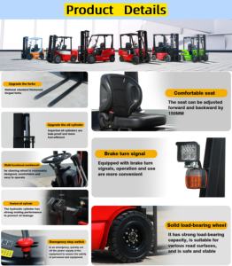 Montacargas Eléctricos de 3 Toneladas Fabricados en <span class=keywords><strong>China</strong></span>, con Motor Eléctrico y Batería de 60V/140AH para la Industria de Restaurantes - Product Image 5