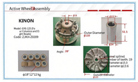 Variateur d'entraînement Premium KINON en aluminium neuf pour GY6-125, conception à angle de 28 degrés, adapté aux moteurs de moto et VTT 125cc