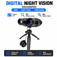 Binoculares de Visión Nocturna Infrarroja HNV400PRO IP55 a Prueba de Agua con Zoom Óptico 5X, Cámara de Visión Nocturna Digital para Actividades al Aire Libre