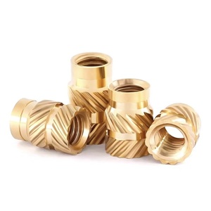 Độ chính xác Knurled <span class=keywords><strong>Brass</strong></span> Press-Fit Nuts Hot ép Đồng chèn với Diagonal knurl nóng chảy chủ đề Knurled <span class=keywords><strong>Brass</strong></span> chèn hạt - Product Image 5