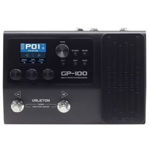 VALETON GP100 Professionelles All-in-One-Effektgerät für E-Gitarre, Akustikgitarre und Bass mit Begleit- und Drum-Funktion, Zubehör für Musikinstrumente - Product Image 1