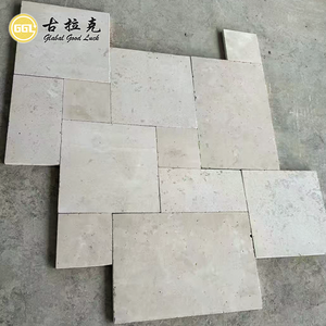 Carreaux de pavés de sol extérieurs à <span class=keywords><strong>motif</strong></span> français en calcaire antidérapant dégringolé - Product Image 1