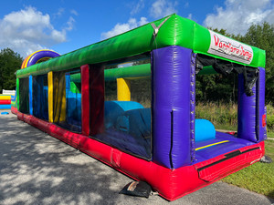 Gran carrera de obstáculos inflable del <span class=keywords><strong>Guerrero</strong></span>, Warrior Jump (Wipeout) -Venta de castillo hinchable, American Ninja Warrior Bounce House - Product Image 5