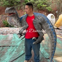 Marionnette animatronique de raptor à porter sur l'épaule pour spectacle de scène