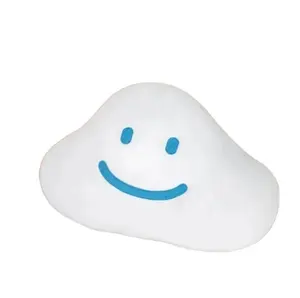 Schlussverkauf niedlicher Smile Cloud Plüsch-Spielzeug gefüllt weiß Wolke Smiley Gesicht Kissen Kissen Heimdekoration Kinder Mädchen Geburtstagsgeschenke