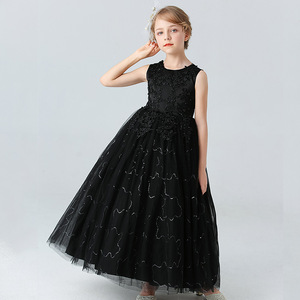 Robes de mariée longues et moelleuses sur mesure pour filles, de haute qualité, en tulle, style princesse, tenue de spectacle pour enfants, 3-15 ans - Product Image 2