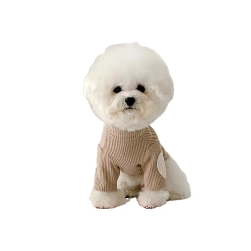 Factory Winter Outfit Puppy Clothes Warm Pet T-shirt dog Contrast Color Dog Pet Undershirts Autumn Winter Dog Clothing