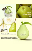 Diffuseur de parfum et désodorisant pour voiture en forme de poire, avec air frais et élimination des odeurs, parfum réglable