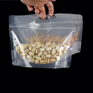 Sacs à fermeture éclair givrés personnalisés avec logo, plusieurs tailles, fond plat, sachets en plastique refermables, emballages pour snacks, pack promotionnel - Product Image 3