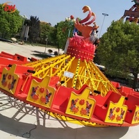 Manège à faible entretien : Manège à bascule rotatif Paon Volant pour parcs d'attractions et zones de divertissement