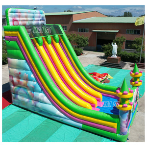 Achetez <span class=keywords><strong>un</strong></span> château gonflable commercial pour enfants, toboggan gonflable à double piste avec souffleur d'air - Product Image 3