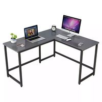 Bureau d'ordinateur d'angle moderne et minimaliste, bureau d'angle en forme de L, bureau d'ordinateur de bureau en forme de L