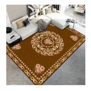 Karpet motif abstrak kasmir imitasi ruang tamu Super lembut karpet gaya Nordic karpet geometris penjualan langsung pabrik