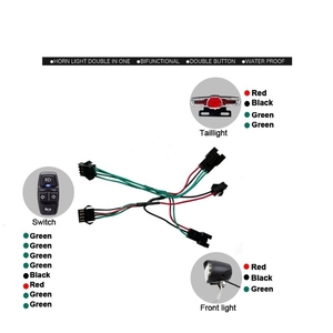 Kit de conversión de litio Ebike 30A, kit de controlador de tres modos con juego de luces, pantalla S900, interruptor bifunción de luz de bocina - Product Image 5