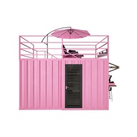 Conteneur de 10 pieds pour restauration rapide, kiosque de café préfabriqué en acier, bureau à domicile préfabriqué, bar extérieur pour appartement