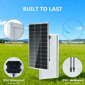 Panel Solar Monocristalino IBC de Alta Eficiencia de 100W con Certificación TUV, Kit de Panel Solar de Color Personalizado, Cargador Portátil para Estación de Energía Fuera de la Red - Product Image 2