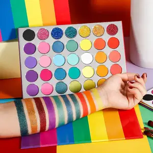 hochpigmentierte individuelle professionelle makeup palette 35 farben lidschatten palette eigenmarke lidschatten palette hohe qualität