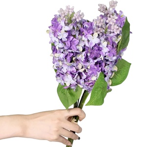 Flores Artificiales al por Mayor, Ramo <span class=keywords><strong>de</strong></span> Flores <span class=keywords><strong>de</strong></span> Tallo Único, Hortensia Morada <span class=keywords><strong>Paniculata</strong></span>, Flores Artificiales para Decoración <span class=keywords><strong>de</strong></span> Bodas y Hogar - Product Image 1