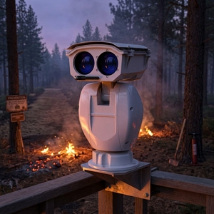 Forest Fire Monitoring Thermal PTZ <b>Camera</b> CMOS NVR Compatible Long Range Wildfire Detection Infrared Dual Early - Product Image 5