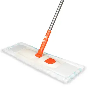Designer Microfiber Mop With Extendable Handle 360 Degree Movement Easy Reach Lays Flat For Efficient Cleaning