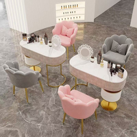 Chaise de maquillage simple en forme de pétale avec dossier pour table de maquillage, usage général, mobilier de maison
