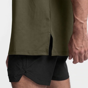 OEM Designer Luxus Baumwolle Sport Gym T-Shirt für Männer Luxus übergroße Kurzarm Fitted Style <span class=keywords><strong>Solid</strong></span> Pattern Logo <span class=keywords><strong>Print</strong></span> - Product Image 3