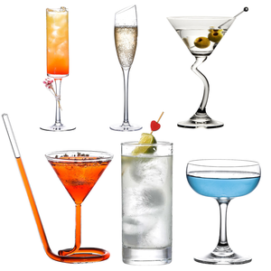 4oz 6oz 8oz 10oz soplado a mano sin tallo Manhattan Daiquiri Margarita Martini Bar Copa de cóctel para cócteles de mármol azul <span class=keywords><strong>Nikka</strong></span> - Product Image 1